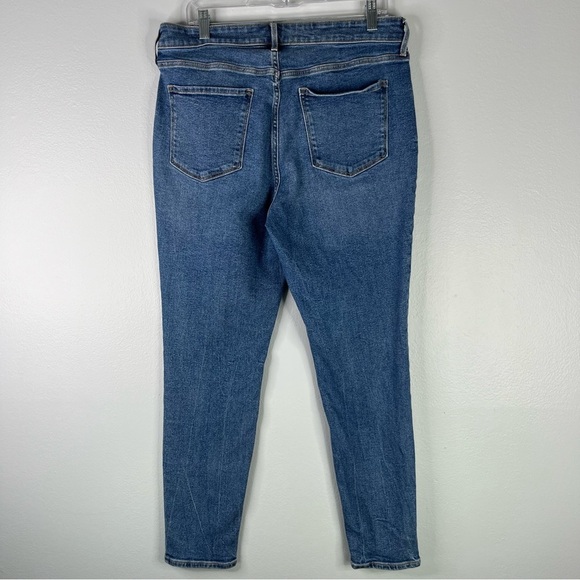 Old Navy Jeans Women's 14 Plus Size Blue Rockstar Super Skinny High Rise Pockets - Picture 6 of 9